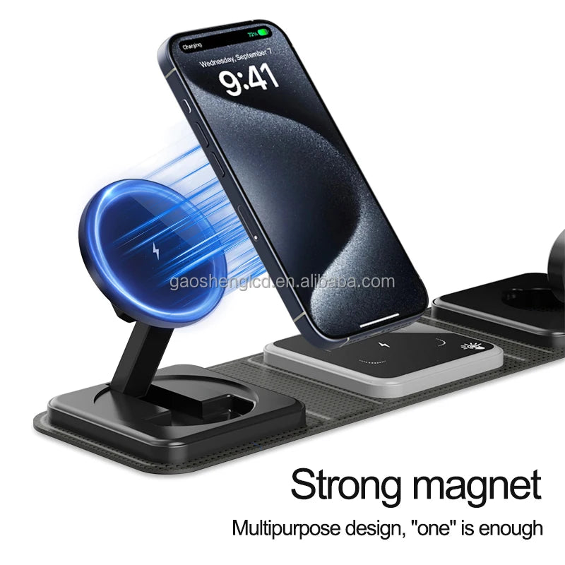 FlexCharge Pro 3-in-1 Magnetic Charging Station