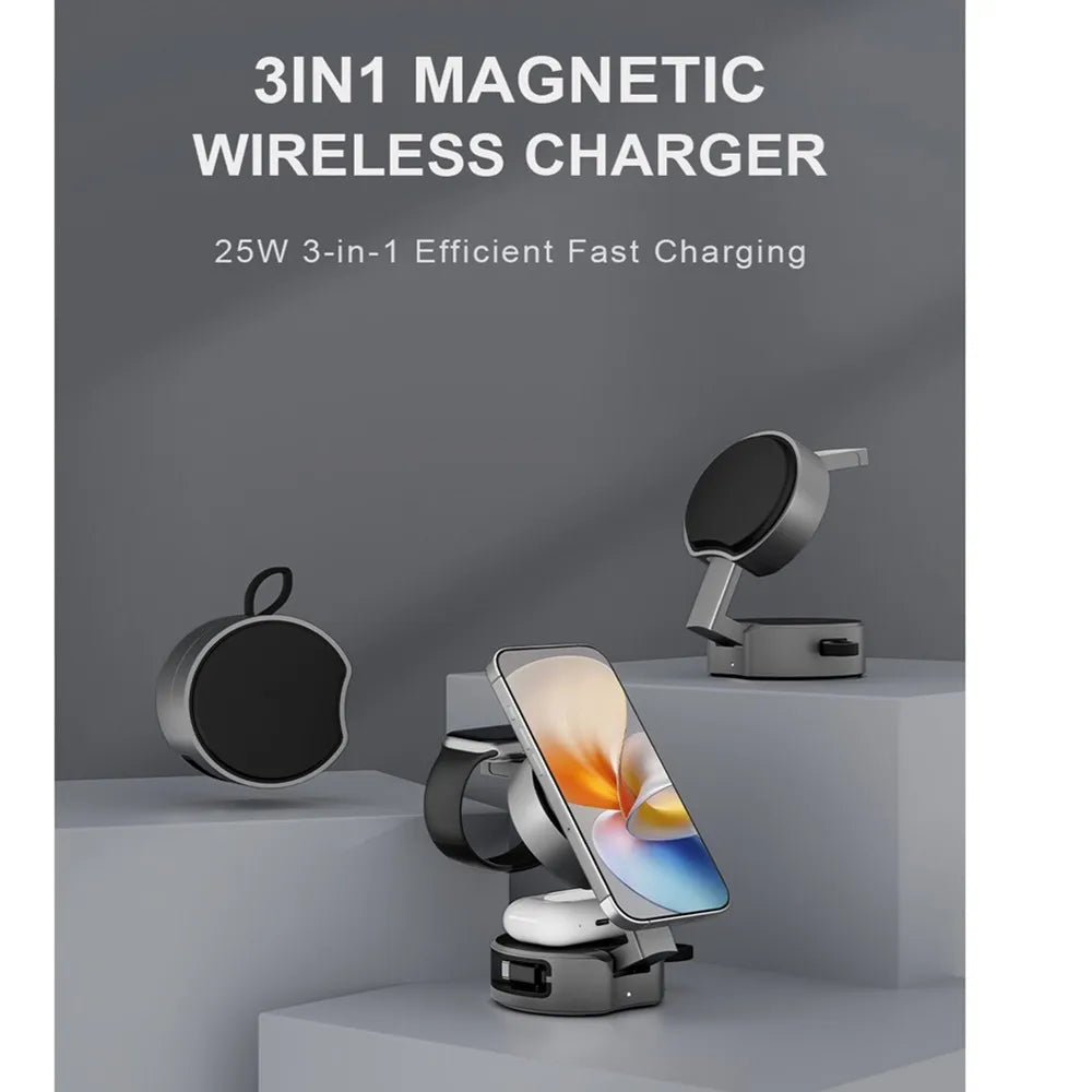 MagFusion Pro - Foldable Magnetic 3-in-1 Charger