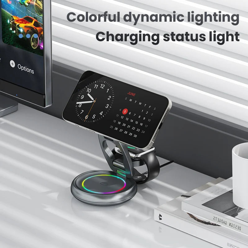 VoltEase 3-in-1 Magnetic Travel Charger