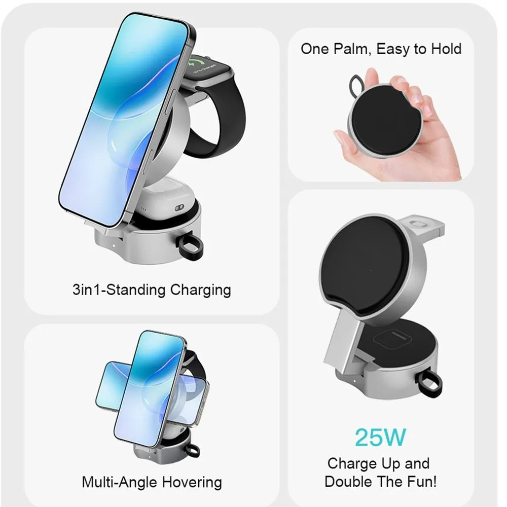 MagFusion Pro - Foldable Magnetic 3-in-1 Charger