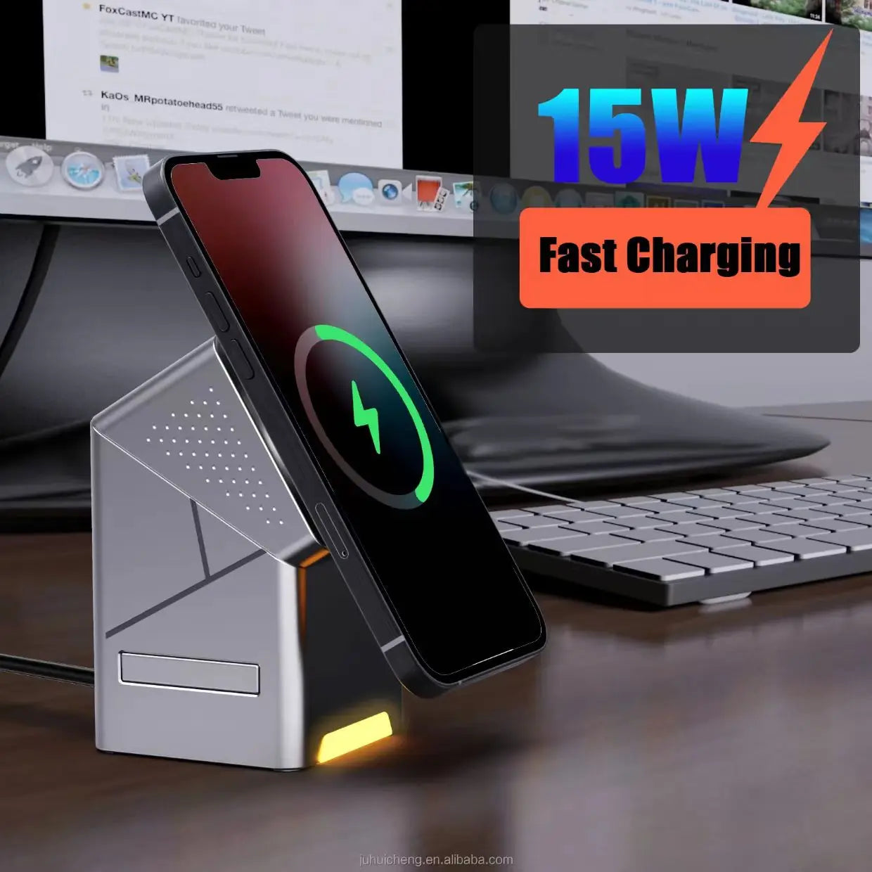 CubeCharge 15W Wireless Charging Station