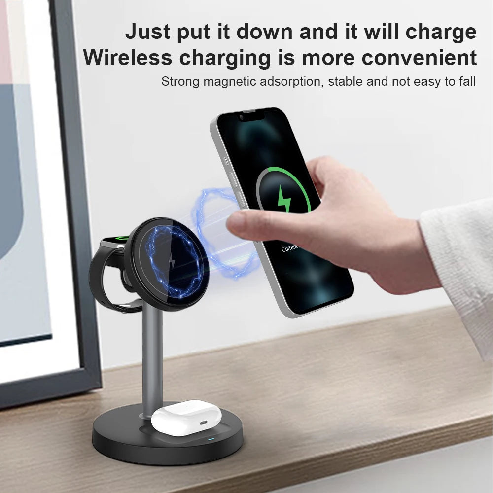 MagStand Flex 3‑in‑1  Phone Charger