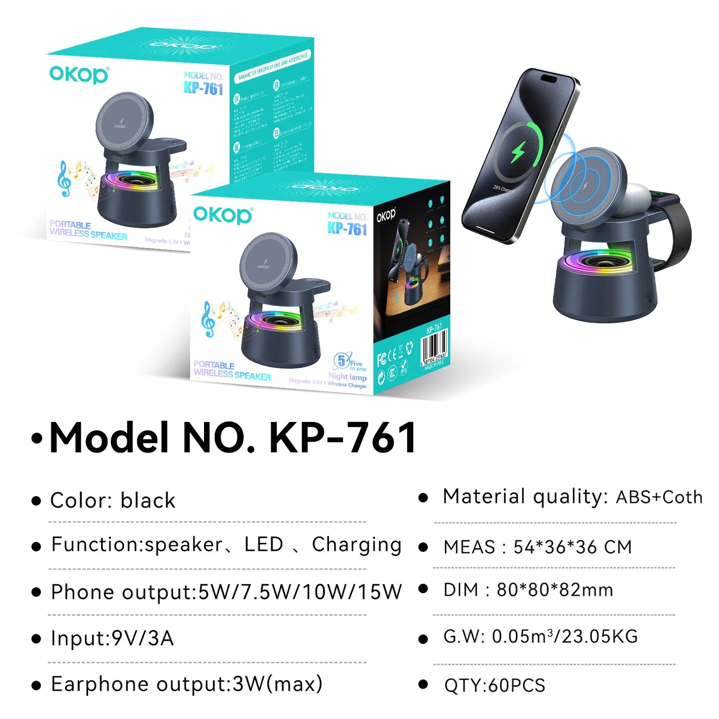 SoundBase 5‑in‑1 Wireless Charging Hub