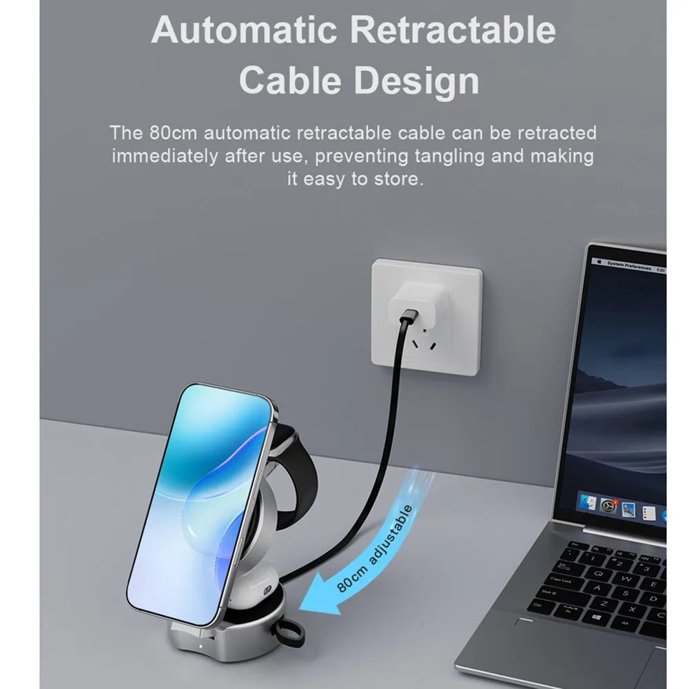 MagFusion Pro - Foldable Magnetic 3-in-1 Charger