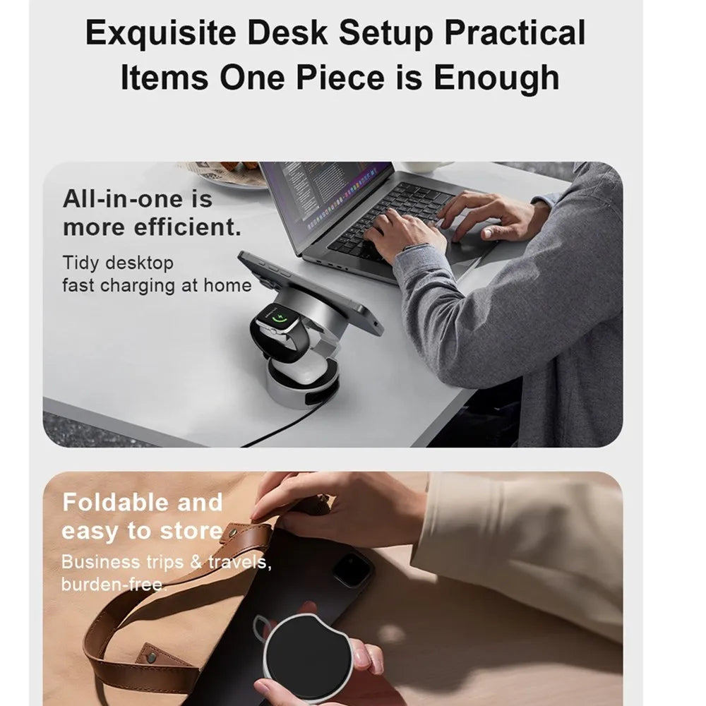 MagFusion Pro - Foldable Magnetic 3-in-1 Charger