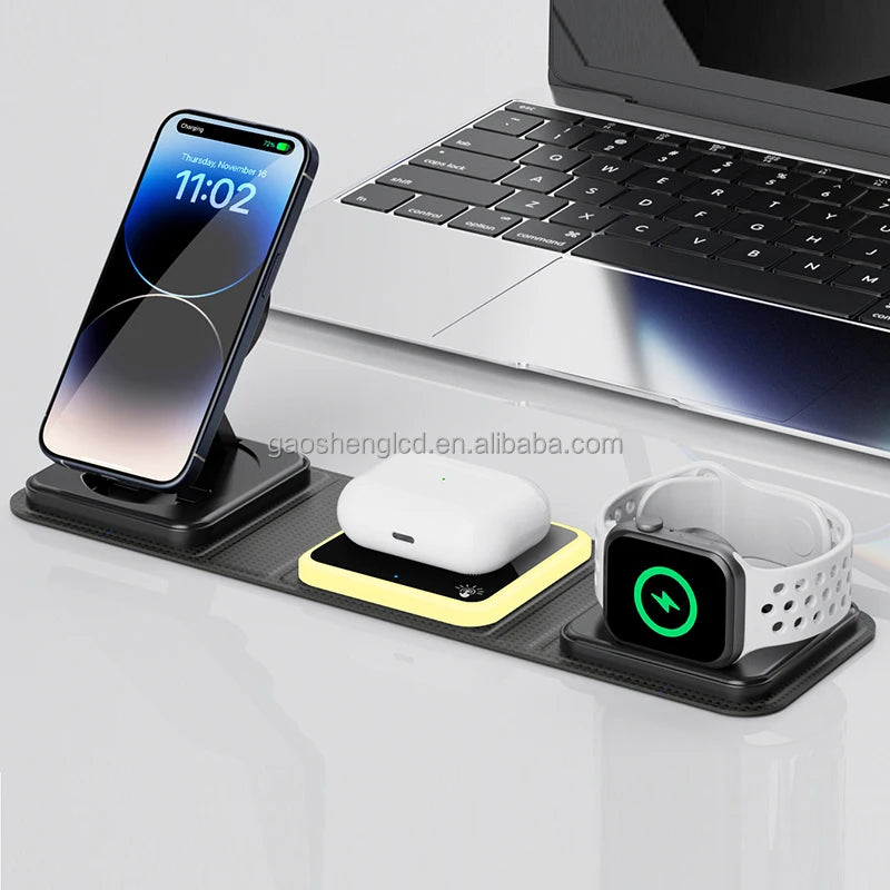 FlexCharge Pro 3-in-1 Magnetic Charging Station