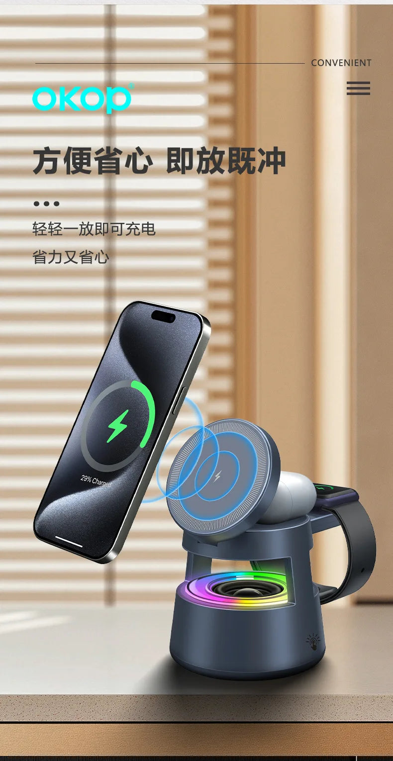 SoundBase 5‑in‑1 Wireless Charging Hub