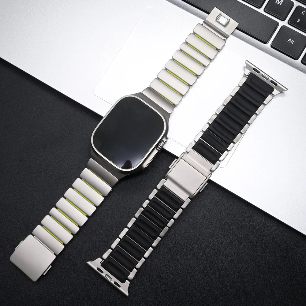AeroStrap - Titanium Magnetic Apple Band