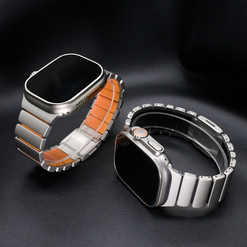 AeroStrap - Titanium Magnetic Apple Band