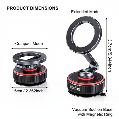 GripForce X66 – Magnetic Vacuum Car Mount
