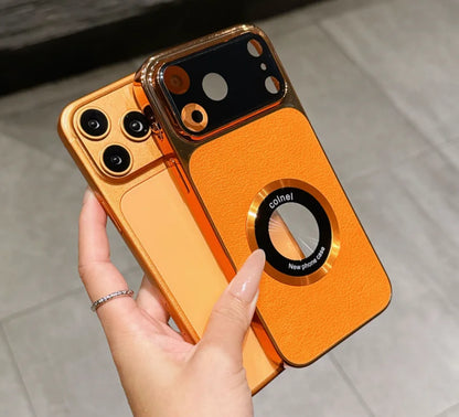 Vantique Electroplated Leather MagSafe Case