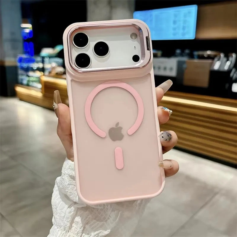 MagClear Pro – Magnetic Glass Kickstand Case