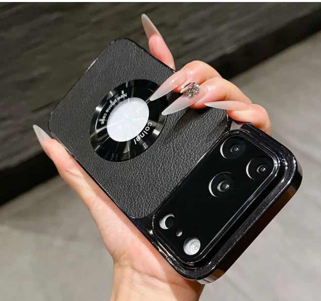 Vantique Electroplated Leather MagSafe Case