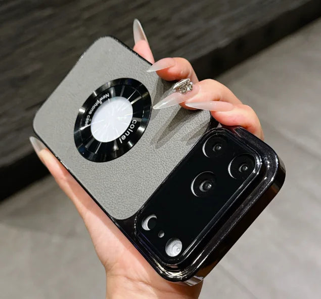 Vantique Electroplated Leather MagSafe Case