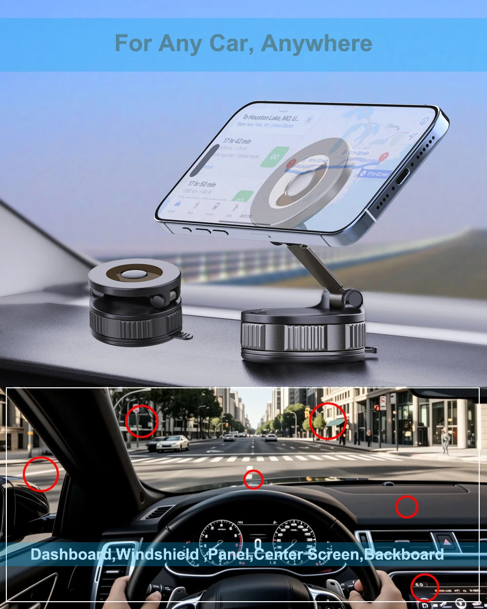 MagLock AirMount Nano Gel Magnetic Car Mount