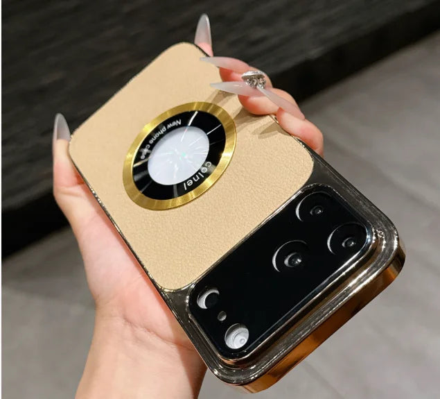 Vantique Electroplated Leather MagSafe Case