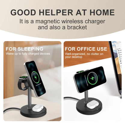 MagStand Flex 3‑in‑1  Phone Charger