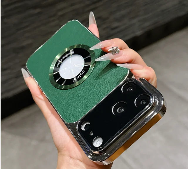 Vantique Electroplated Leather MagSafe Case