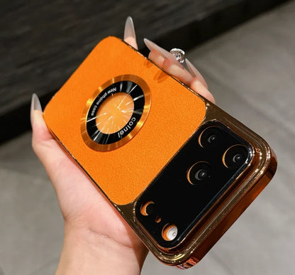 Vantique Electroplated Leather MagSafe Case