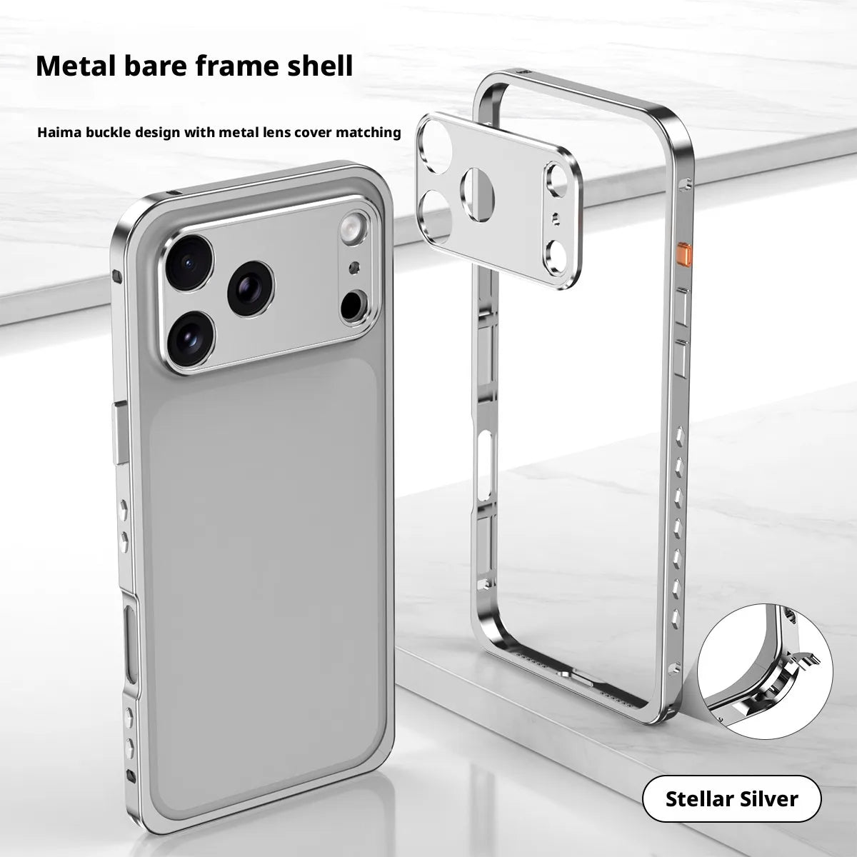 EdgePro Armor Business-Grade Metal Frame Case for iPhone 17 Pro Max