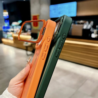 MagClear Pro – Magnetic Glass Kickstand Case