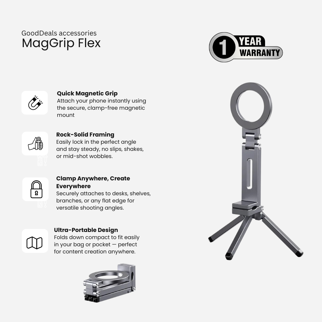 MagGrip Flex — Pocket Tripod Pro - GoodDeals