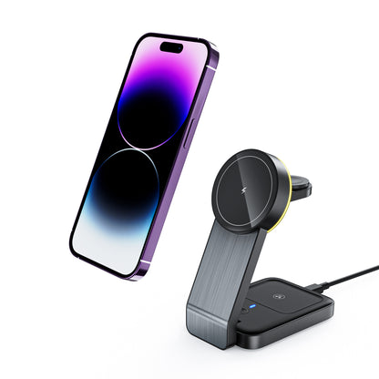 Foldable Portable Three-in-one Wireless Charger - GoodDeals