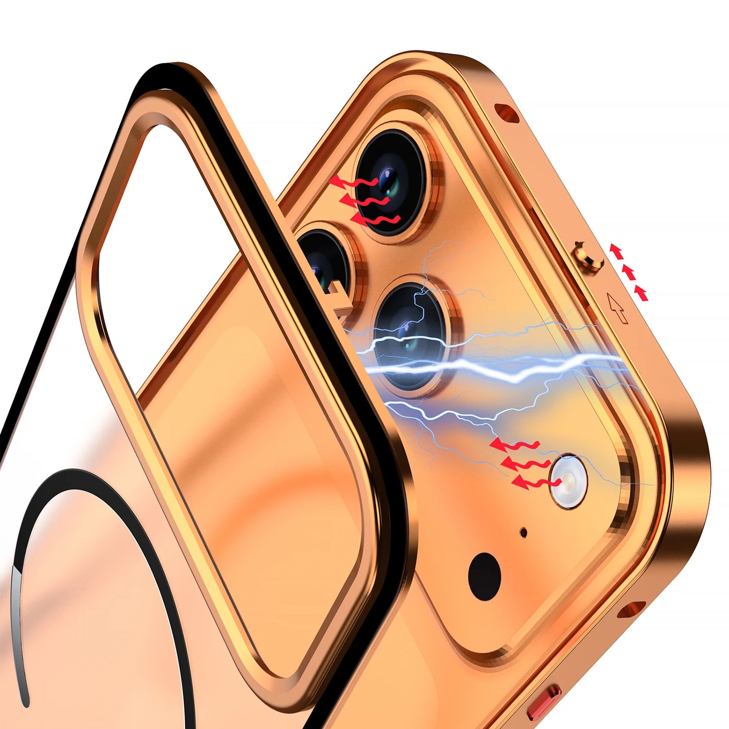 EdgeLock Removable Aluminum MagSafe Matte Case