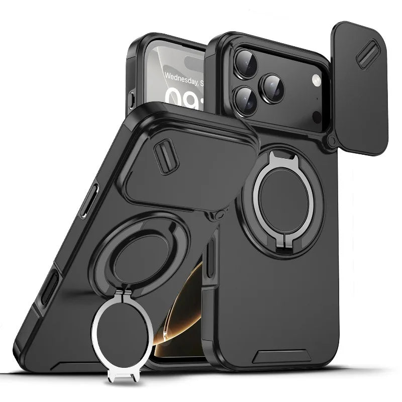 ArmorMax Pro – Magnetic Rugged Case w/ Slide Lens Shield