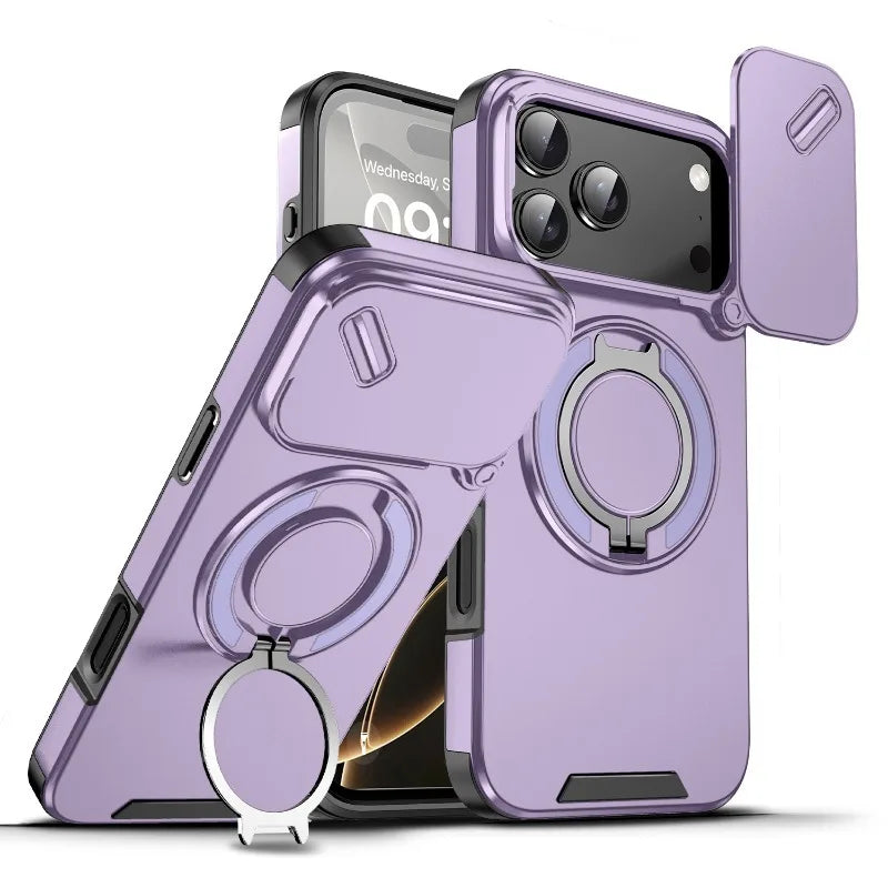 ArmorMax Pro – Magnetic Rugged Case w/ Slide Lens Shield