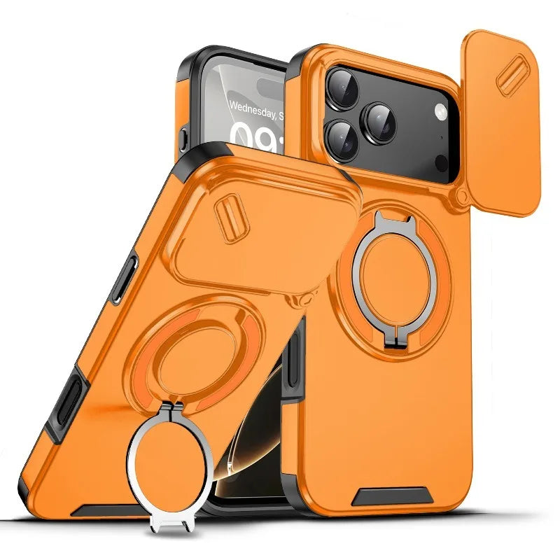 ArmorMax Pro – Magnetic Rugged Case w/ Slide Lens Shield