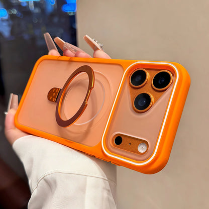 ClearGuard Frost - Frosted Magnetic Ring Stand Case – iPhone 17 Pro Max