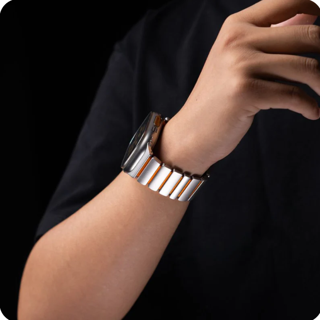 AeroStrap - Titanium Magnetic Apple Band