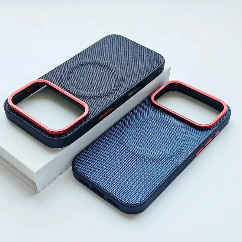 LuxeSnap Magnetic Leather Case