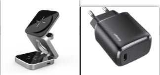 Foldable Magnetic Wireless Charger for iPhone, Watch, AirPods - GoodDeals