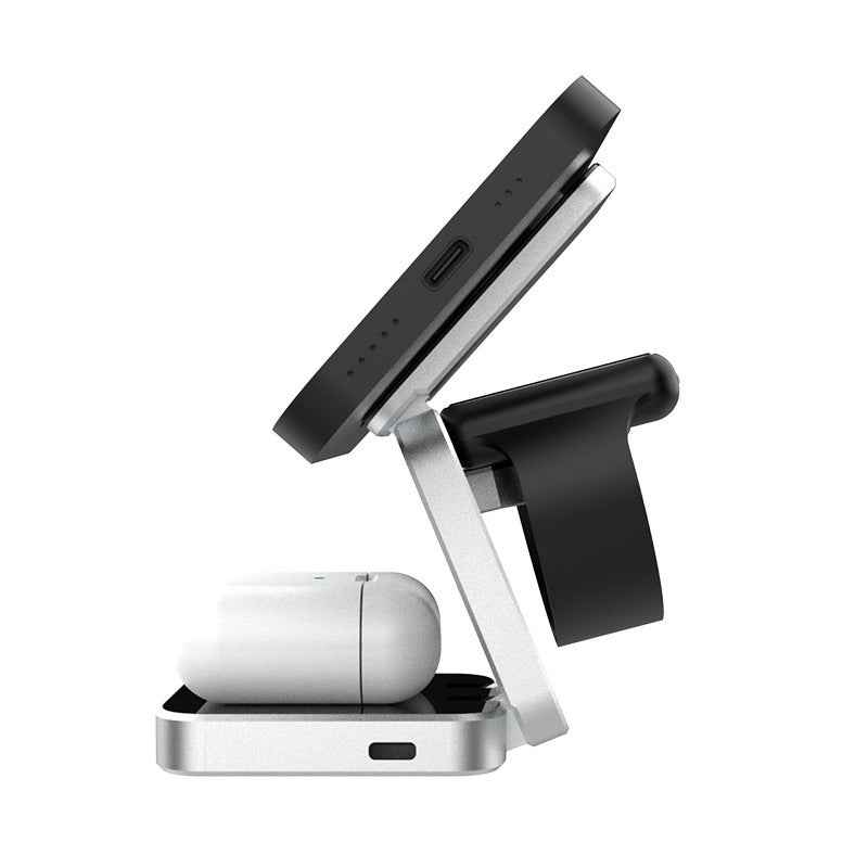 Foldable Magnetic Wireless Charger for iPhone, Watch, AirPods - GoodDeals