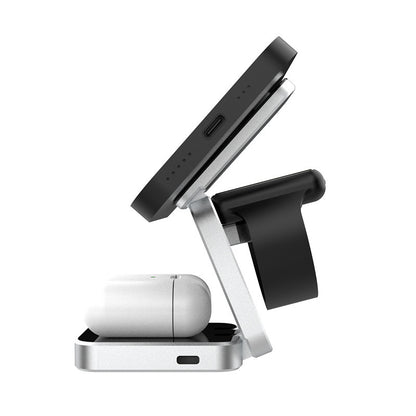 Foldable Magnetic Wireless Charger for iPhone, Watch, AirPods - GoodDeals