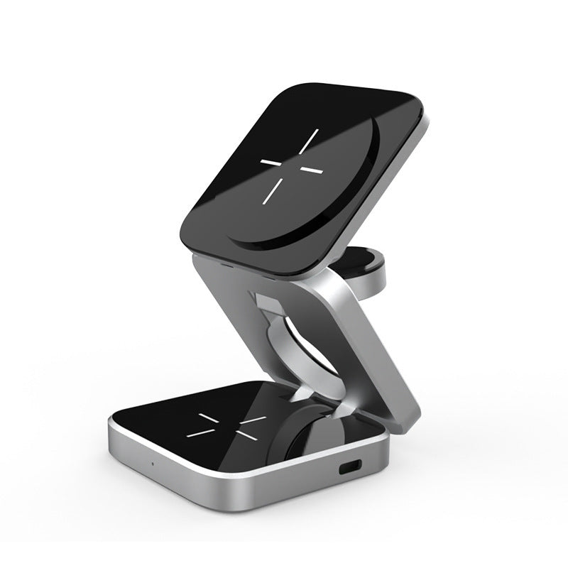 Foldable Magnetic Wireless Charger for iPhone, Watch, AirPods - GoodDeals
