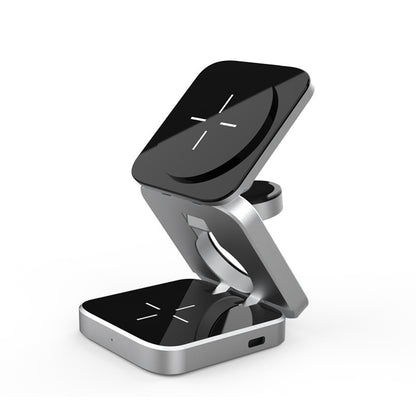 Foldable Magnetic Wireless Charger for iPhone, Watch, AirPods - GoodDeals